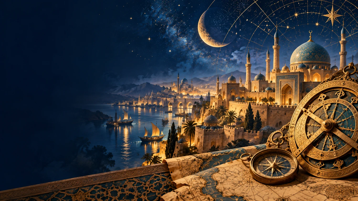 Illustrated Islamic studies admissions campaign