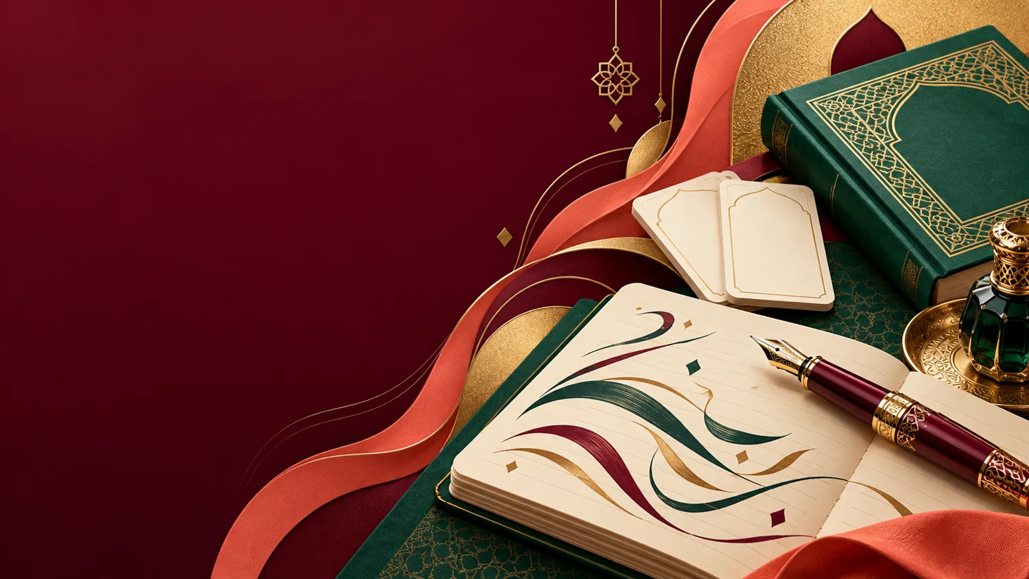 Arabic illustrated campaign with no people