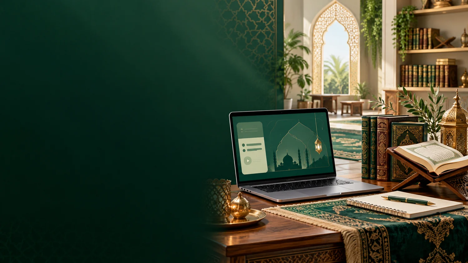 Madrasah illustrated campaign with no people